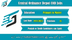 Central Ordnance Depot COD Jobs