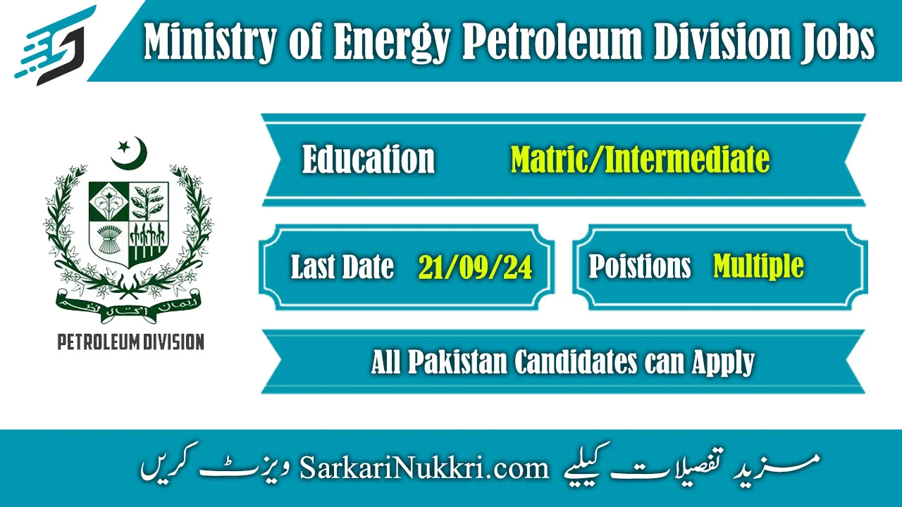 Ministry of Energy Petroleum Division Jobs