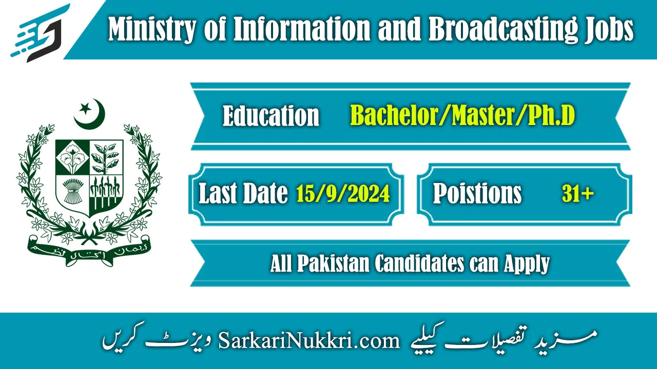 Ministry of Information and Broadcasting Jobs