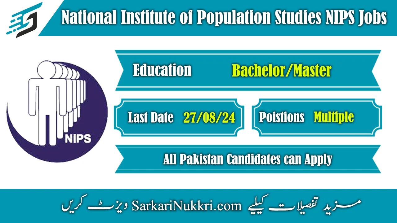 National Institute of Population Studies NIPS Jobs