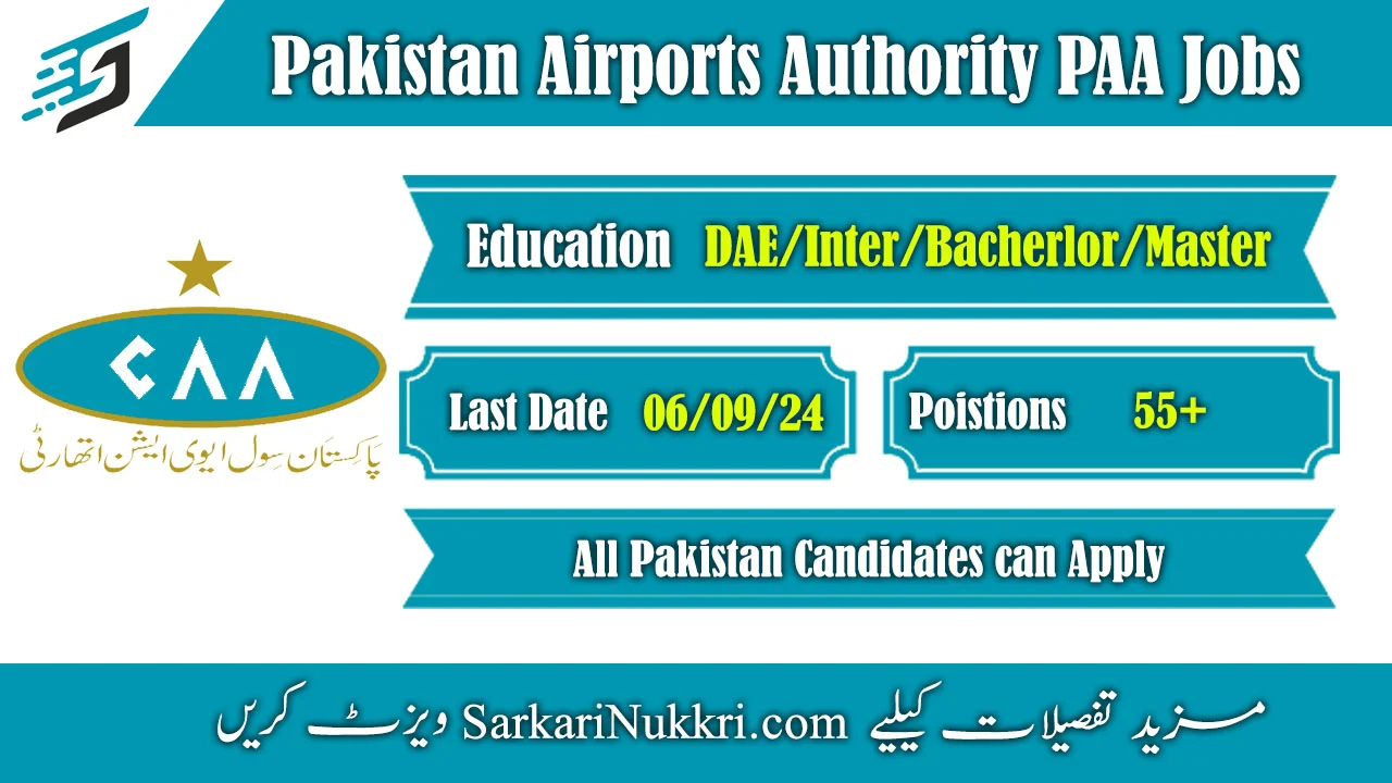 Pakistan Airports Authority PAA Jobs