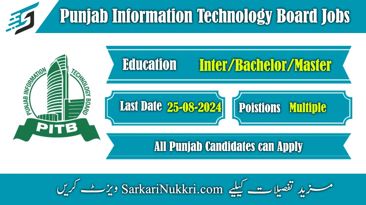 Punjab Information Technology Board PITB Jobs