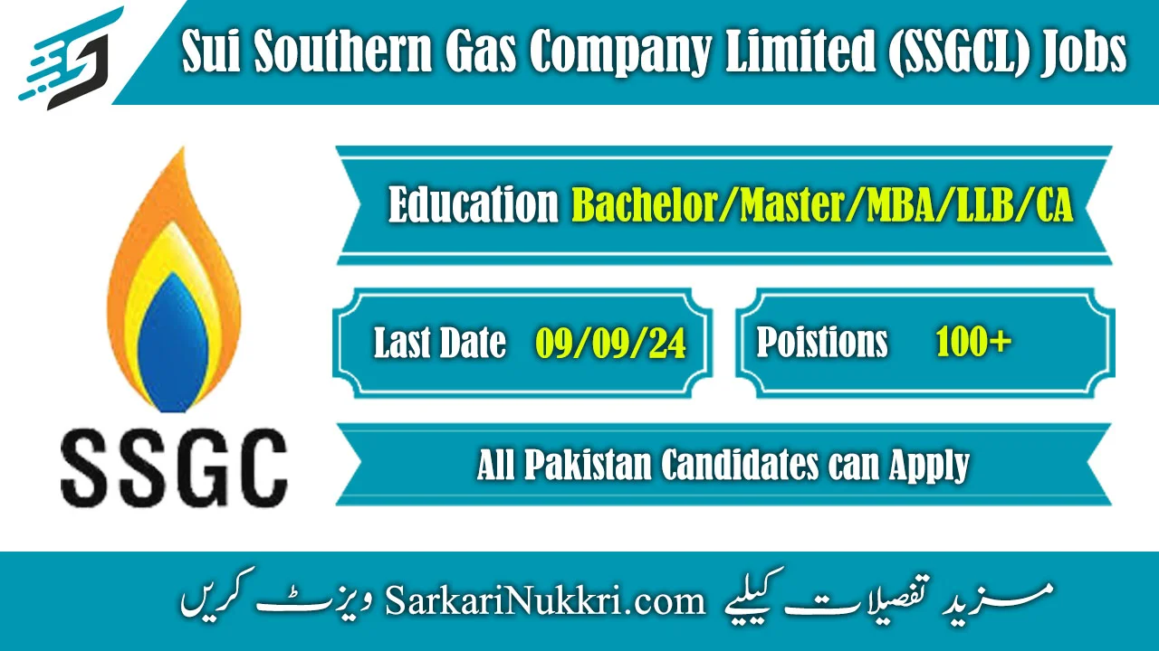 Sui Southern Gas Company Limited SSGCL Jobs