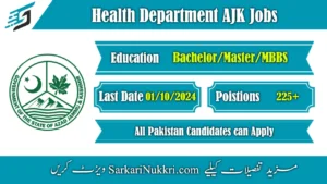 Health Department AJK Jobs 2024