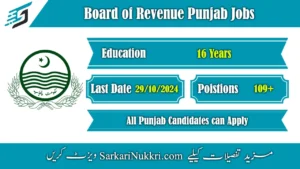 Board of Revenue Punjab Jobs